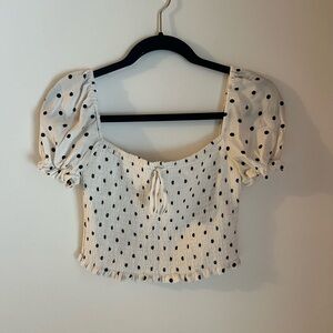 Wilfred Polka Dot Crop Top